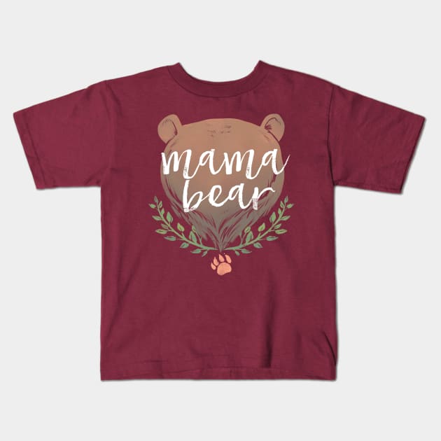 Mama Bear Kids T-Shirt by Medusa Dollmaker